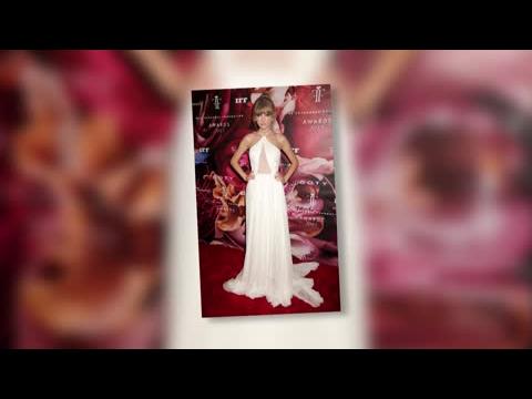 VIDEO : Taylor Swift Wows In A Bridal-Style White Gown