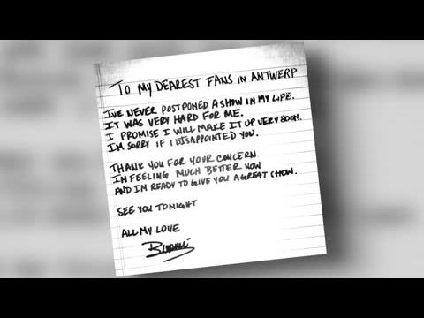 VIDEO : Beyonce Posts Handwritten Apology After Cancelling Show