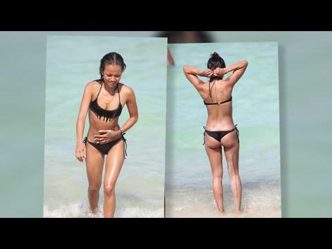 VIDEO : Chris Brown's Rumored Love Karrueche Tran Shows Off Her Toned Bikini Body