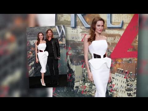 VIDEO : La Star Du Jour Angelina Jolie, Magnifique En Blanc à Une Première En Allemagne Avec Brad Pi