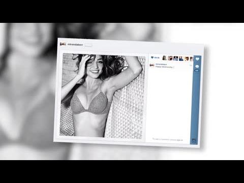 VIDEO : Miranda Kerr Pose Dans Un Soutien-gorge En Dentelle