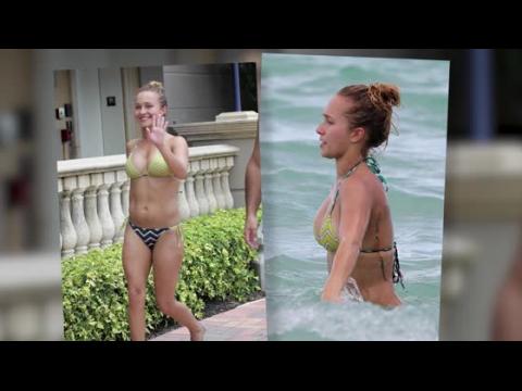 VIDEO : Hayden Panettiere Shows Off Her Partially Removed Italian Tattoo In A Tiny Two-Piece
