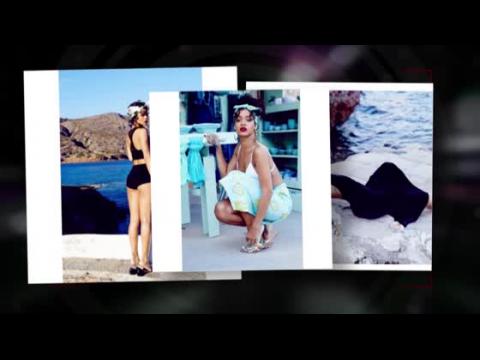 VIDEO : Rihanna posa para ms autorretratos sexys en Grecia