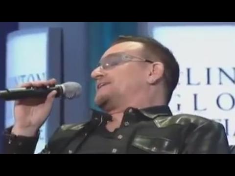VIDEO : Bono imita a la perfeccin a Bill Clinton