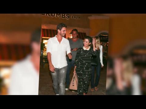 VIDEO : Kourtney Kardashian Giggles In A Quirky Jumpsuit On Date Night With Scott Disick
