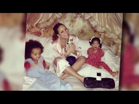 VIDEO : Mariah Carey Ditches Her Sling For A Night In With Her Twins