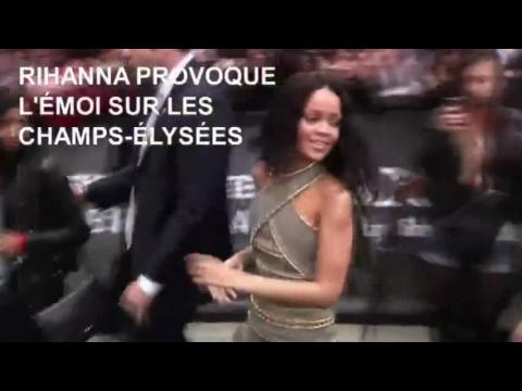 VIDEO : Rihanna provoque l'émoi sur les Champs-Elysées