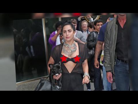 VIDEO : Lady Gaga Flashes A Lot of Skin in New York