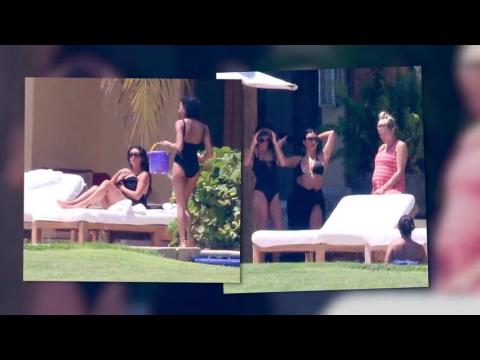 VIDEO : Kim Kardashian and Kanye West's Loving Family Beach Pics