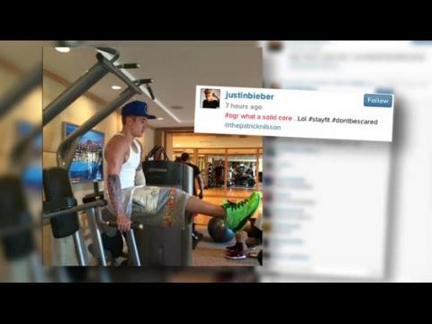 VIDEO : Justin Bieber is Working Hard in the Gym