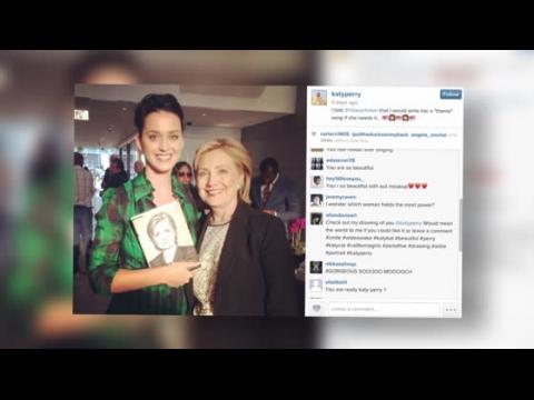 VIDEO : Katy Perry Offers to Write Hillary Clinton's Campaign Song