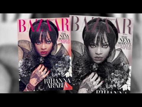 VIDEO : Rihanna choque en apparaissant habillée sur Harper's Bazaar Arabie