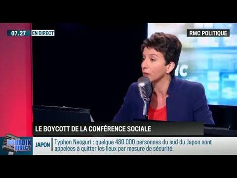 RMC Politique : La conférence sociale se poursuit sans la CGT et FO – 08/07