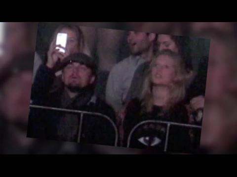 VIDEO : Leonardo DiCaprio Cuddles Victoria's Secret Girlfriend Toni Garrn at Kanye West Concert
