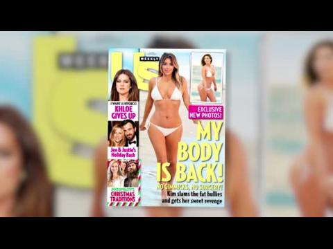 VIDEO : Kim Kardashian Covers Us Weekly in A Bikini