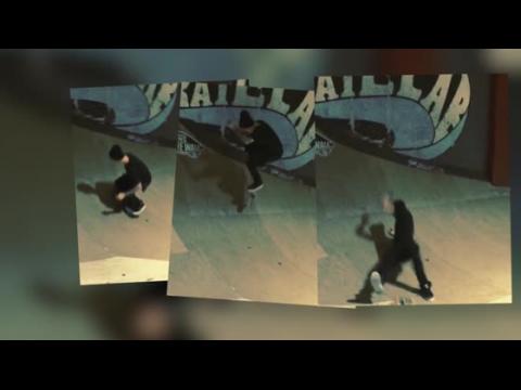 VIDEO : Justin Bieber sube video cayndose de un skateboard