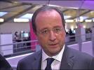 Visite surprise de François Hollande chez Vente-privée - 07/02