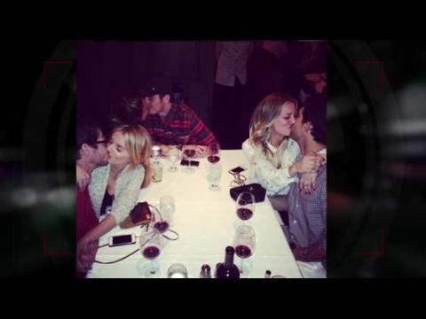 VIDEO : Kaley Cuoco-Sweeting Instagrams Table Make Out Sesh