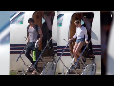 VIDEO : Miley Cyrus and Kellan Lutz Share the Same Private Jet