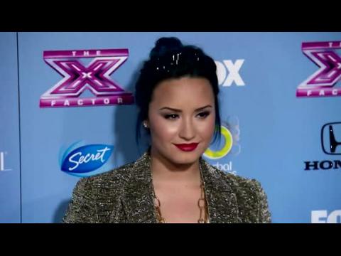 VIDEO : Demi Lovato Leaves 'X Factor' With A Bang