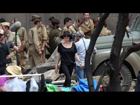 VIDEO : Angelina Jolie Gets to Work on Unbroken Set