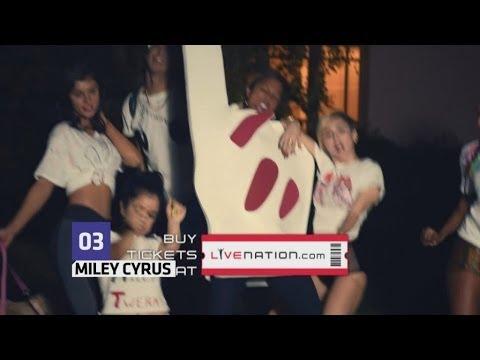 VIDEO : Miley Cyrus keeps sticking her tongue out in a new promo video