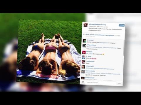 VIDEO : Alessandra Ambrosio Sunbathes Topless