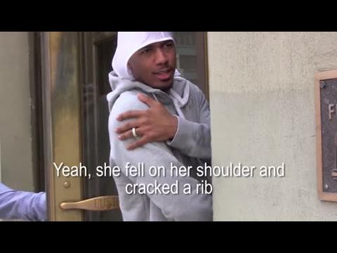 VIDEO : Nick Cannon Talks About Mariah Carey's Shoulder Injury