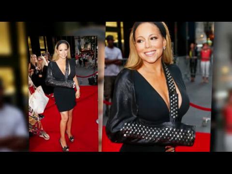VIDEO : Mariah Carey Wears Her Sling In Style After Dislocating Her Shoulder