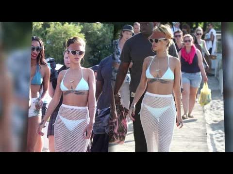 VIDEO : Rihanna Shows Off Her Slim Bikini Body In Poland