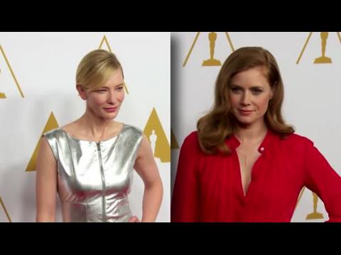 VIDEO : Amy Adams and Cate Blanchett Stun At Oscars Luncheon