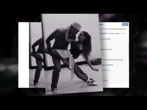 VIDEO : Ariana Grande & Chris Brown practican para su prximo video musical