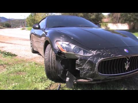 VIDEO : Brooke Burke Charvet a un accident avec sa Maserati