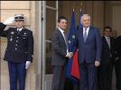 Manuel Valls est arrivé à Matignon pour la passation de pouvoir avec Jean-Marc Ayrault - 01/04