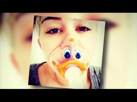 VIDEO : Miley Cyrus partage une photo avec un masque à oxygène en forme de canard