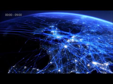 VIDEO : 24 h de trafic arien rsumes en une vido