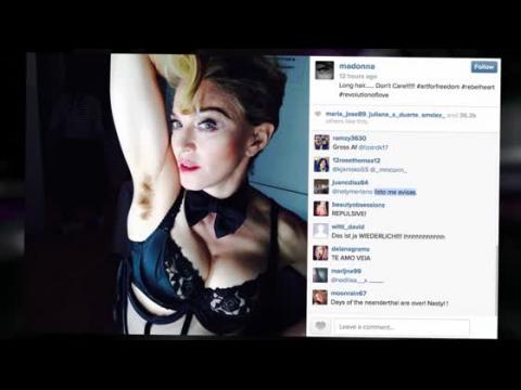 VIDEO : Madonna Shocks With 'Natural' Armpit Hair Look