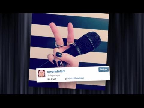 VIDEO : Gwen Stefani Tweets News Of Joining The Voice