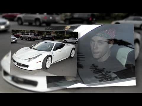 VIDEO : La Ferrari malchanceuse de Justin Bieber