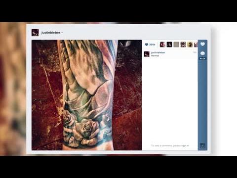 VIDEO : Justin Bieber dvoile son nouveau tatouage