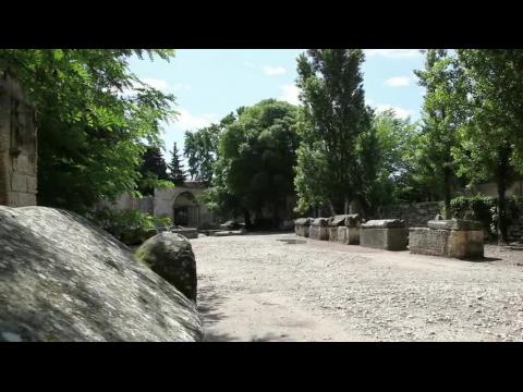 Sarcophagi at Alyscamps - Arles, France