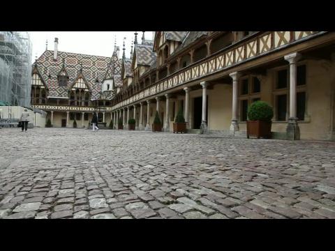 Hotel-Dieu or the Hospices de Beaune, Courtyard - Beaune, France