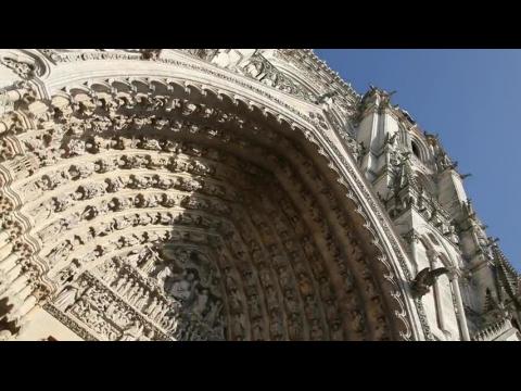 Cathedral of Our Lady of Amiens, Exterior, West Facade, Central Portal - Portal of the Last Judgment or Beau Dieu - Amiens  - France