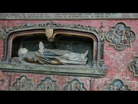 Cathedral of Our Lady of Amiens, South Ambulatory, Choir Screen, Funerary Monument - Amiens  - France